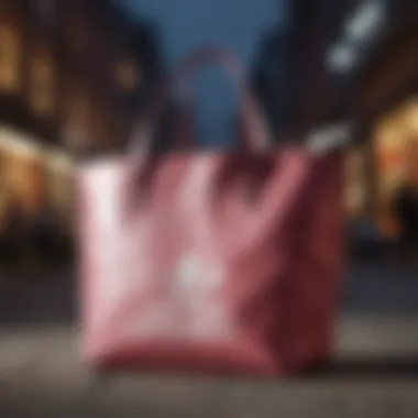 Stylish Adidas Originals Sport Shopper Tote Bag displayed against an urban backdrop