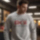 Stylish Champion sweatshirt on display