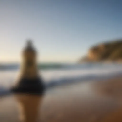 Spectacular view of Bells Beach during the competition