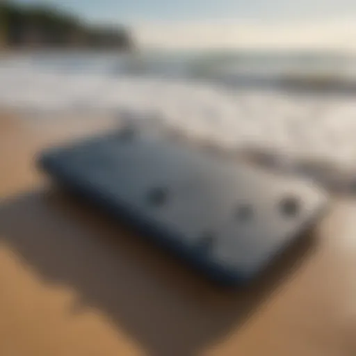 High-quality boogie board showcased on the beach