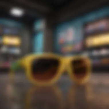 Exploring a Retail Location for Pit Viper Sunglasses A vibrant storefront featuring various Pit Viper sunglasses models