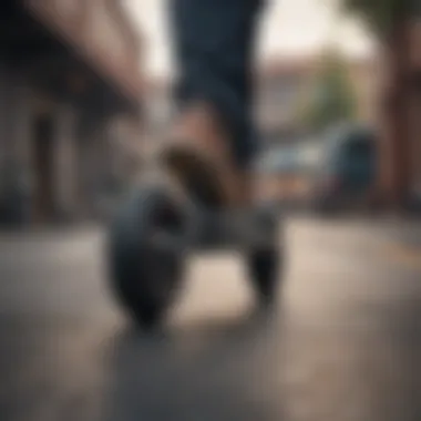 Dynamic shot of a rider showcasing grip during a trick