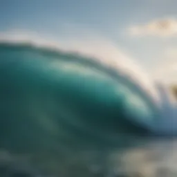 Stunning waves at a Maldivian surf spot