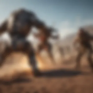 Epic Battle Strategy Epic battle scene showcasing strategy and teamwork in a war game
