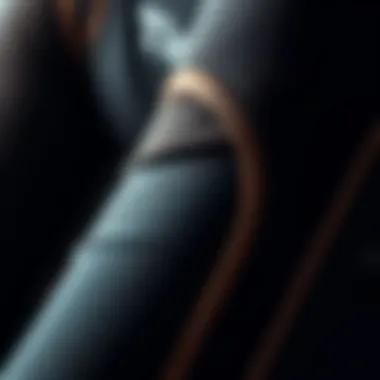 Close-up of high-quality neoprene material