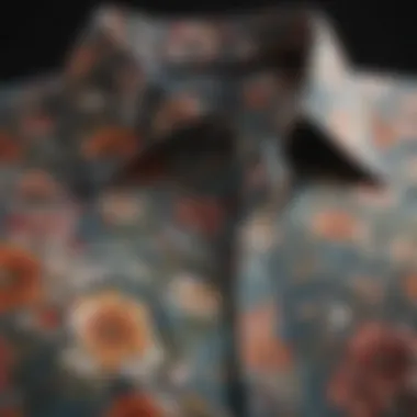 Detailed view of the fabric technology used in the Billabong Sundays Floral Shirt highlighting its performance features.