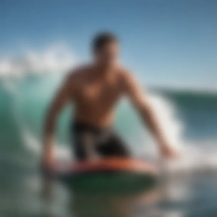 A vibrant bodyboarding community enjoying the waves