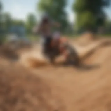 Constructing the Foundation of a Pump Track Construction of a pump track with earth moving equipment