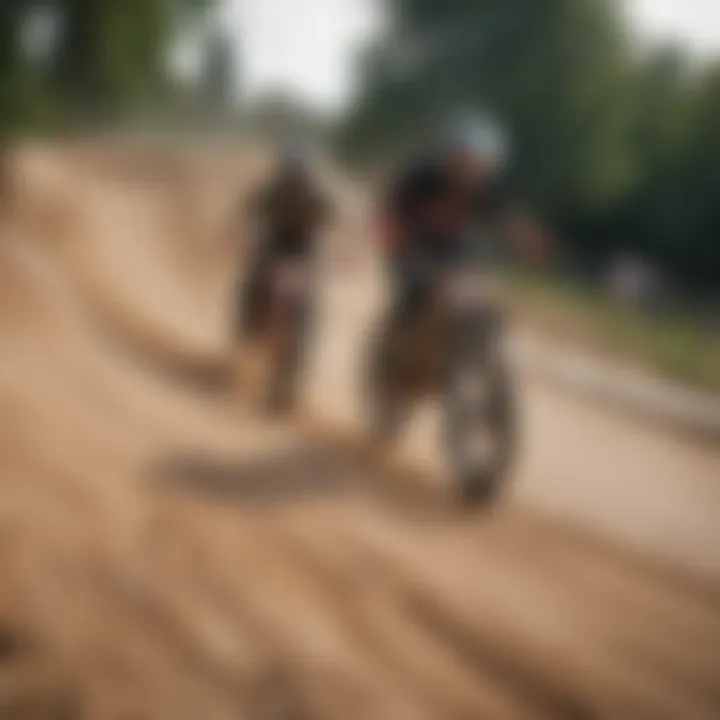 Riders enjoying a finished pump track