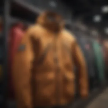 Burton snow jackets displayed in a stylish retail environment