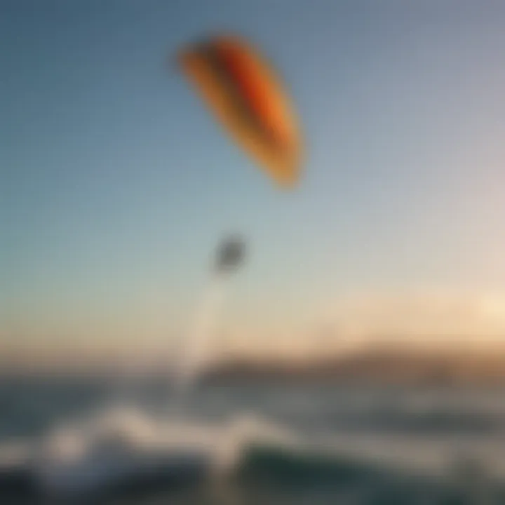 Cabrinha kite soaring over the ocean