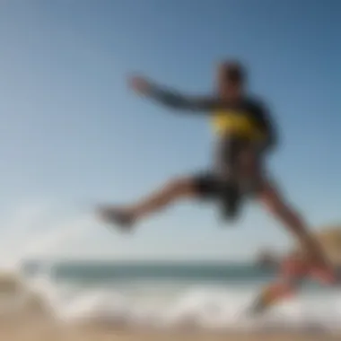 Close-up of Cabrinha Switchblade kite's performance characteristics during a kitesurfing session.