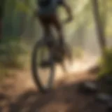 Mountain bike with upgraded suspension