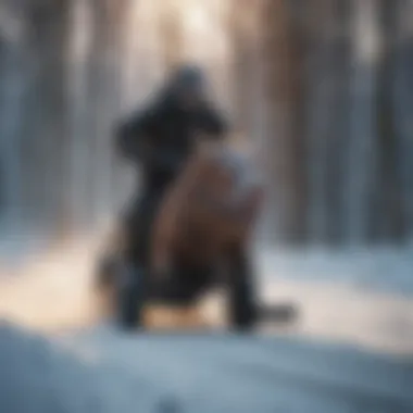 Rider using the Ride Warpig in diverse snow conditions