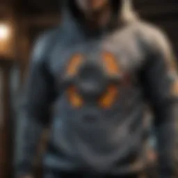 Vibrant graphic hoodie showcasing modern urban art