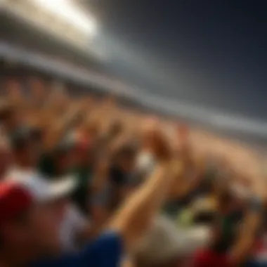 Crowd Cheering at Daytona Event Crowd cheering at a Daytona motocross event