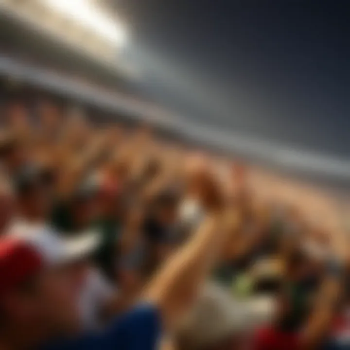 Crowd Cheering at Daytona Event Crowd cheering at a Daytona motocross event