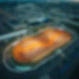 Aerial view of Daytona Speedway motocross track