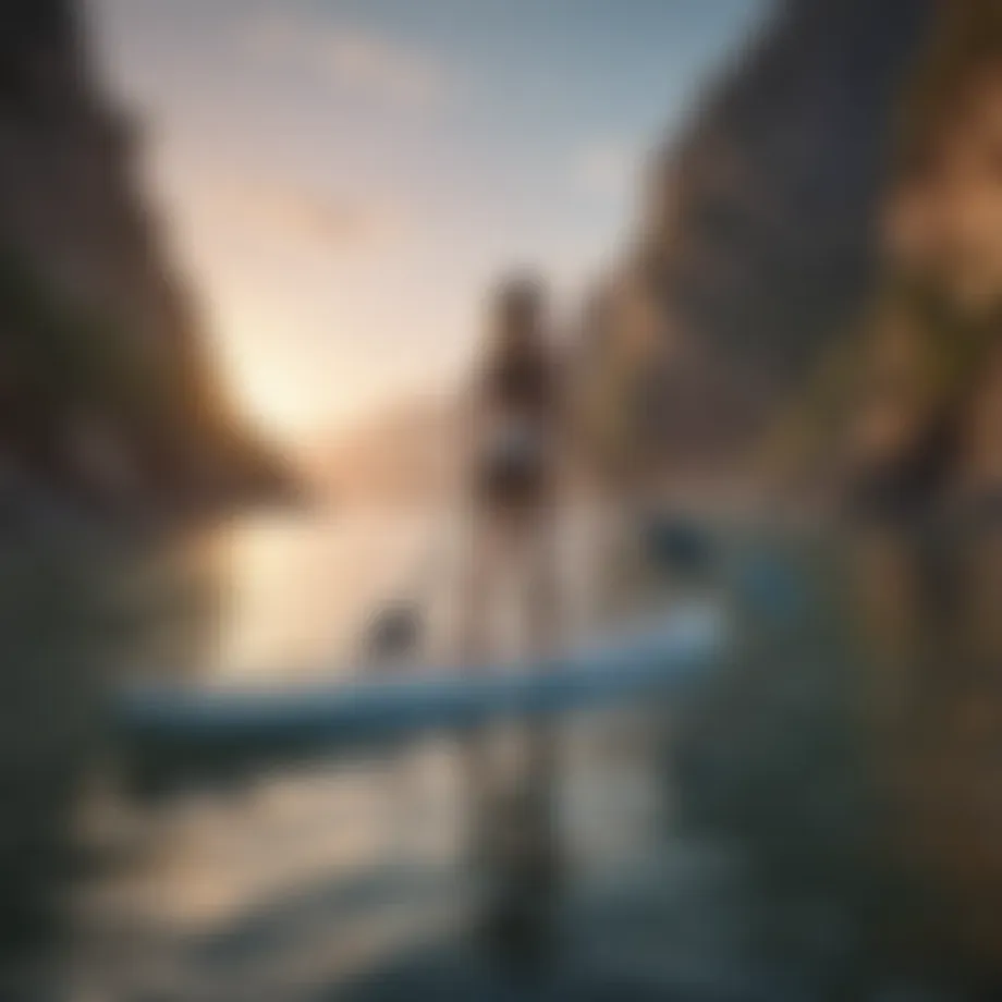 A comparison of paddle board heights for different skill levels