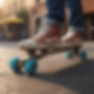 Diverse Riding Styles on Skateboards Illustration of different riding styles on skateboards