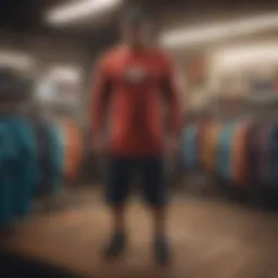 Vibrant surf clothing collection displayed on racks
