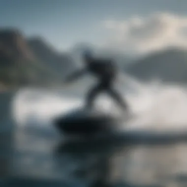 High-Performance Electric Jet Board High-performance electric jet board gliding across the water