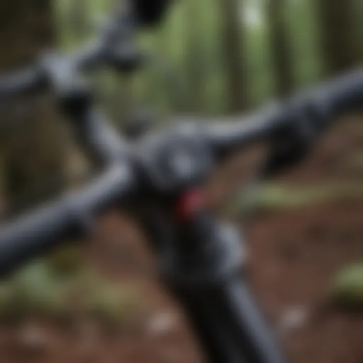 Close-up of premium mountain biking gear, highlighting the essential equipment for enduro racing.