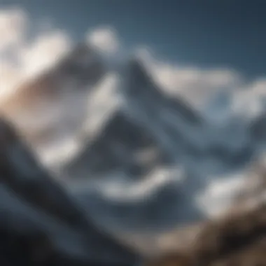 Breathtaking View of Mount Everest A breathtaking view of Mount Everest