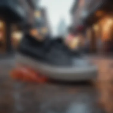 Active Lifestyle with Black Platform Keds Active lifestyle representation with black platform Keds during sports