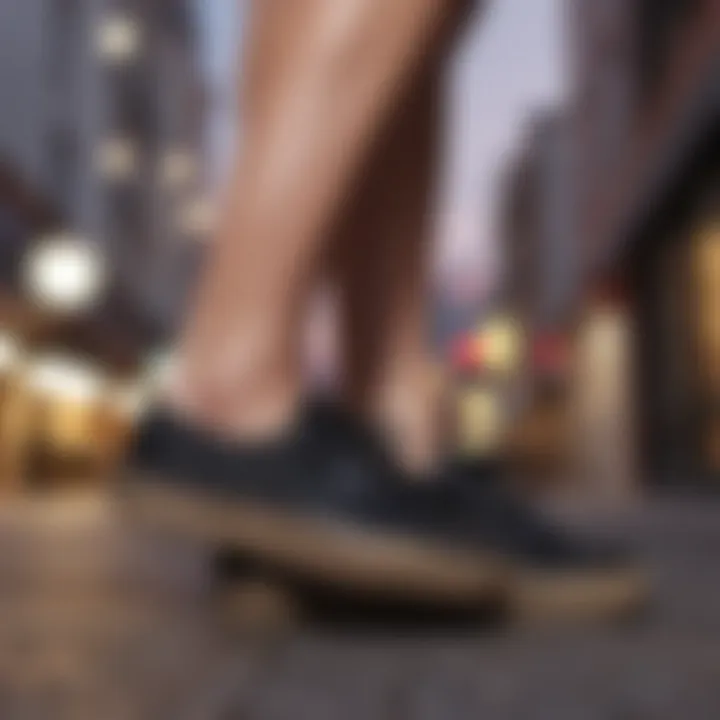 Versatile styling options with black platform Keds in casual settings