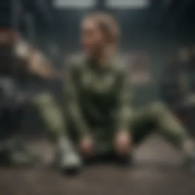 Trendy Outfit Combinations with the Army Green Nike Crew Neck Trendy outfit combinations with the army green Nike crew neck