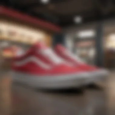 Vans sneakers displayed prominently in Arrowhead Mall