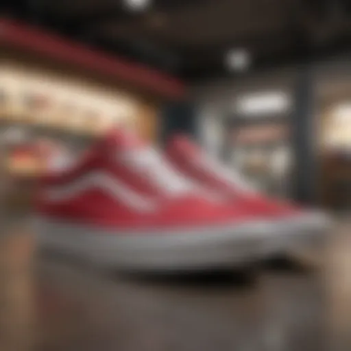 Vans sneakers displayed prominently in Arrowhead Mall