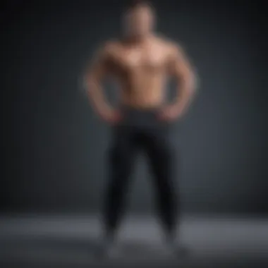 Athletic Wear in Action Athletic individual wearing double waistband sweatpants during exercise