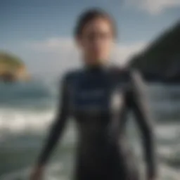 Billabong sleeveless wetsuit showcased in action on the waves