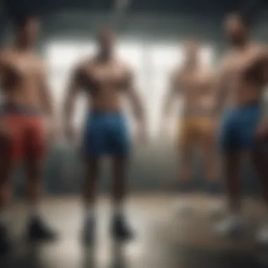 Athletes Wearing PSD Space Jam Boxers Group of athletes wearing PSD Space Jam boxers, emphasizing cultural significance in sports.