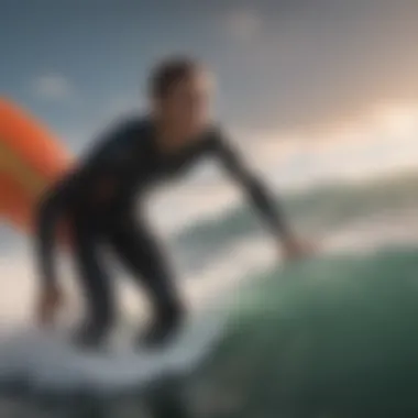 Navigating Online Deals for Surf Gear Happy surfer navigating through online deals for surf gear