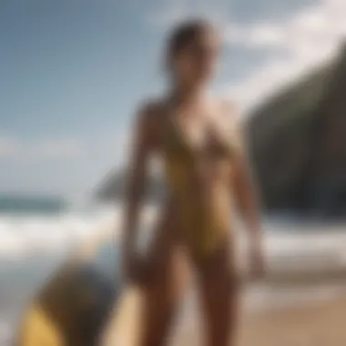 Stylish Surf Attire and Brand Reputation Stylish surf attire showcasing brand reputation importance
