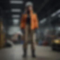 Dynamic athlete showcasing EPTM cargos in an extreme sports environment