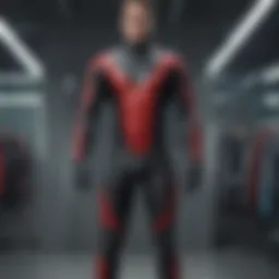 An extra tall wetsuit displayed on a mannequin highlighting its unique design