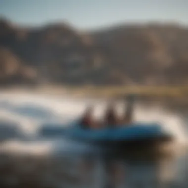 A group of enthusiasts enjoying inflatable wing boarding