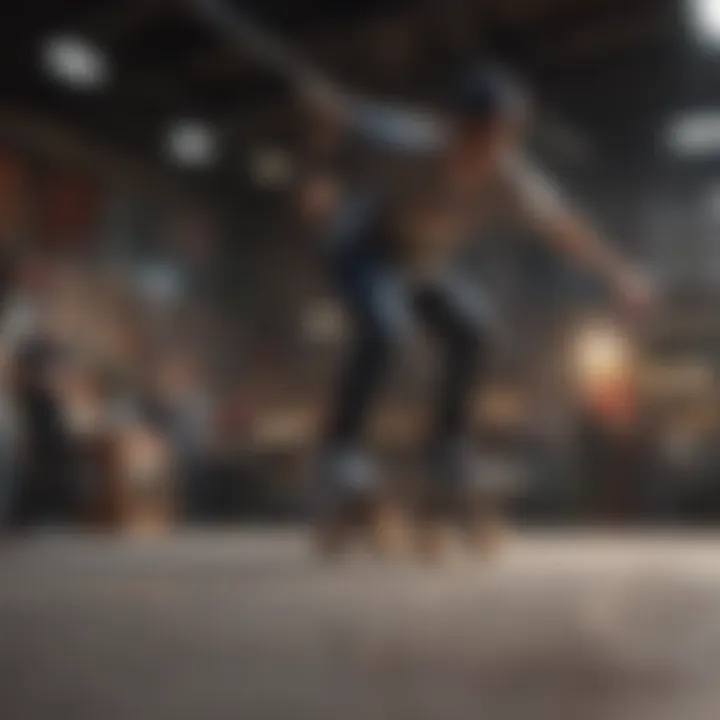 A community event hosted by a skateboard shop, featuring local skaters.