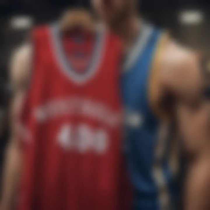 A historical timeline of Los Angeles basketball jersey evolution.