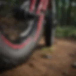 Close-up view of a low top trail blazer showcasing its unique design elements