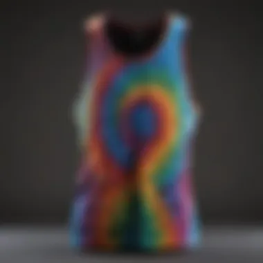 Eco-friendly materials used in tie-dye tank production