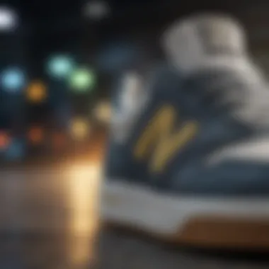 Close-up of the technology used in New Balance footwear