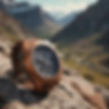 Nixon Happy Medium Watch in Rugged Terrain Nixon Happy Medium Watch showcased against a rugged mountain backdrop