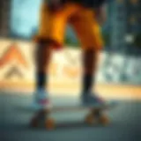 Vibrant skateboard apparel showcasing urban culture