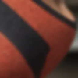 Close-up of Quiksilver bikini fabric showcasing durability and flexibility