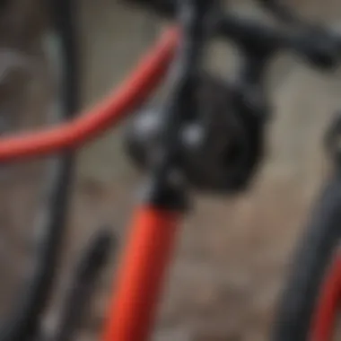 A detailed view of bike maintenance tools for Santa Cruz DH models